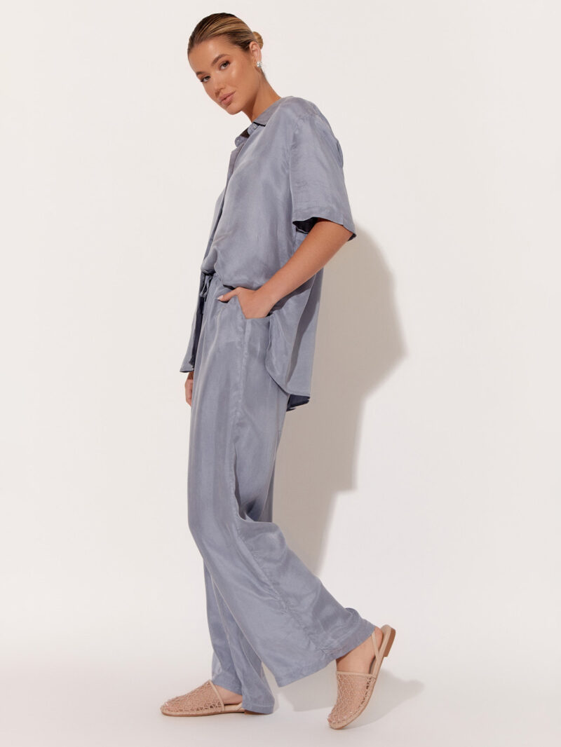 Cupro Relaxed Pant Grey Adorne