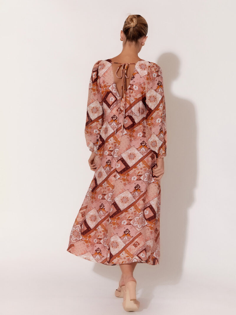 Relaxed Sleeve Dress Pink Adorne
