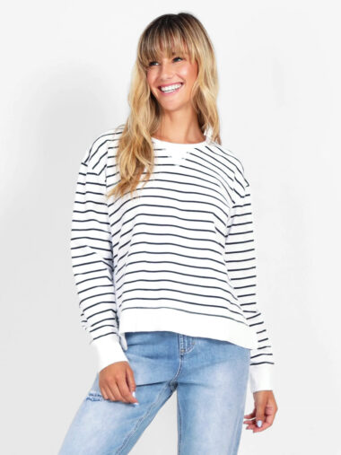 Organic Cotton Sweater Stripe G7 Basics