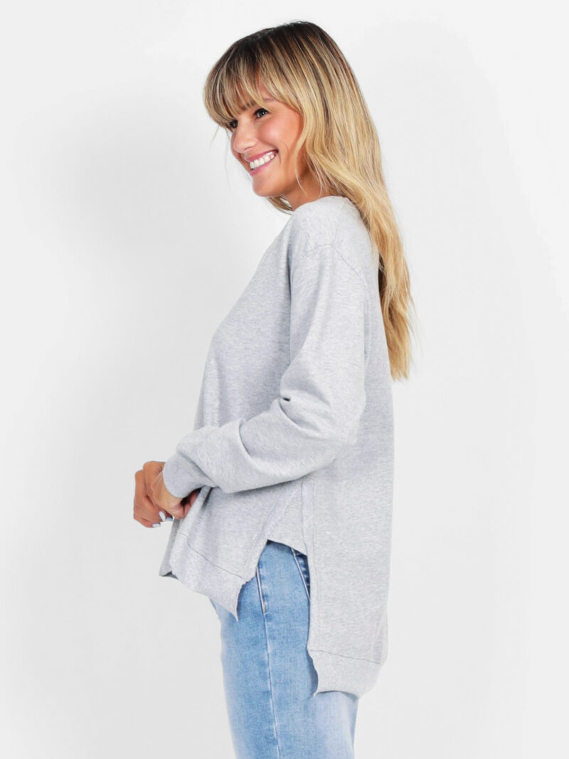 Organic Cotton Sweater Grey G7 Basics