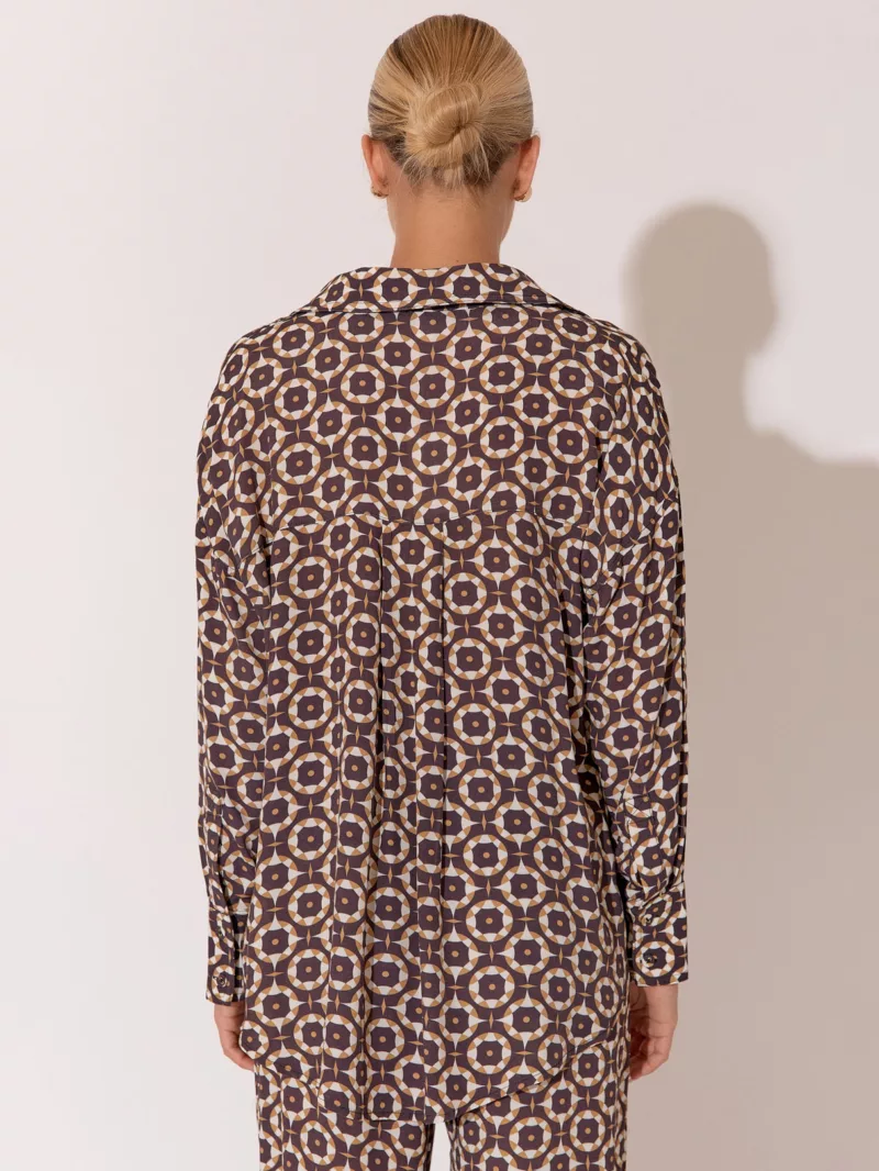 Relaxed Viscose Shirt Brown Adorne