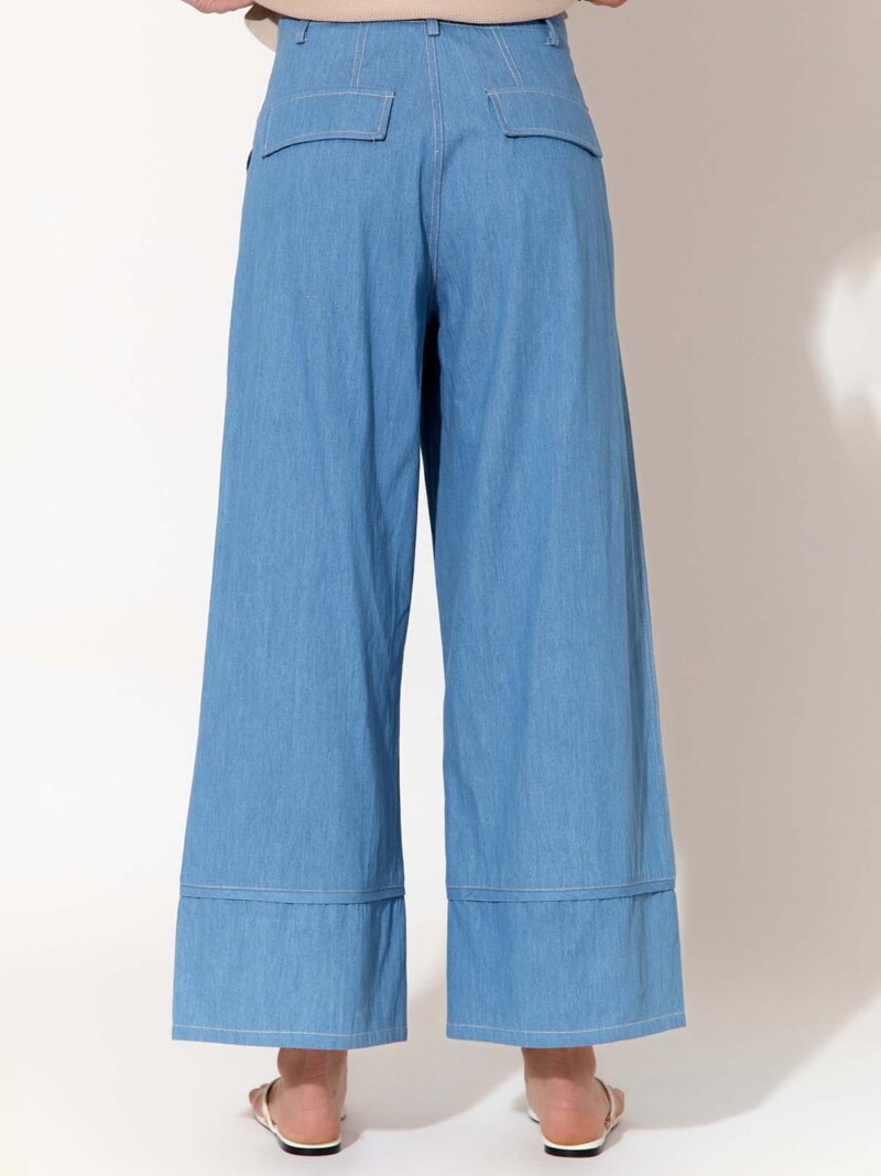 Stitch Detail Denim Pant Light Denim adorne