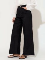 Stitch Detail Pant Cream adorne