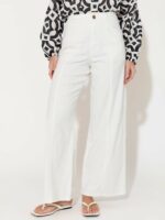 Stitch Detail Pant Cream adorne
