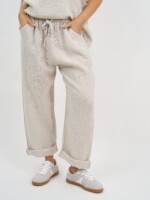 Linen Relaxed Pant Beige La Strada Linen Relaxed Pant Beige La Strada