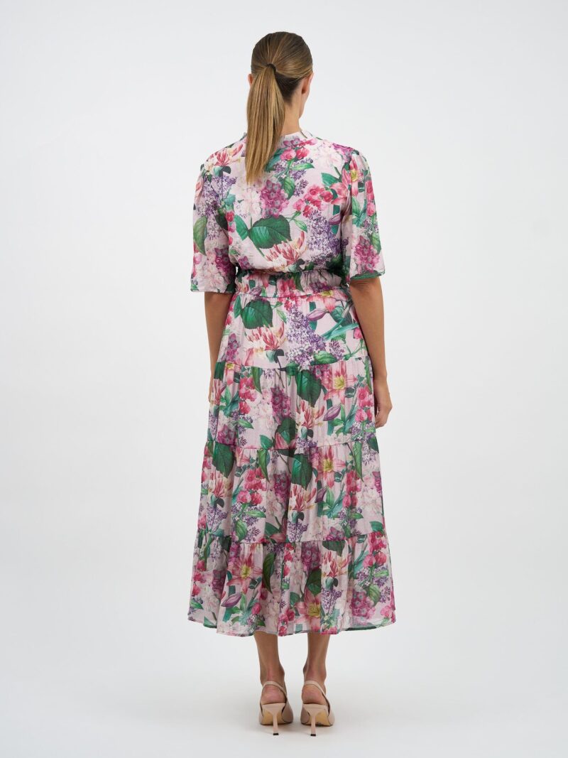 Tier Detail Dress Pink Liberty Rose