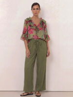 Cupro Relaxed Pant Black Liberty Rose