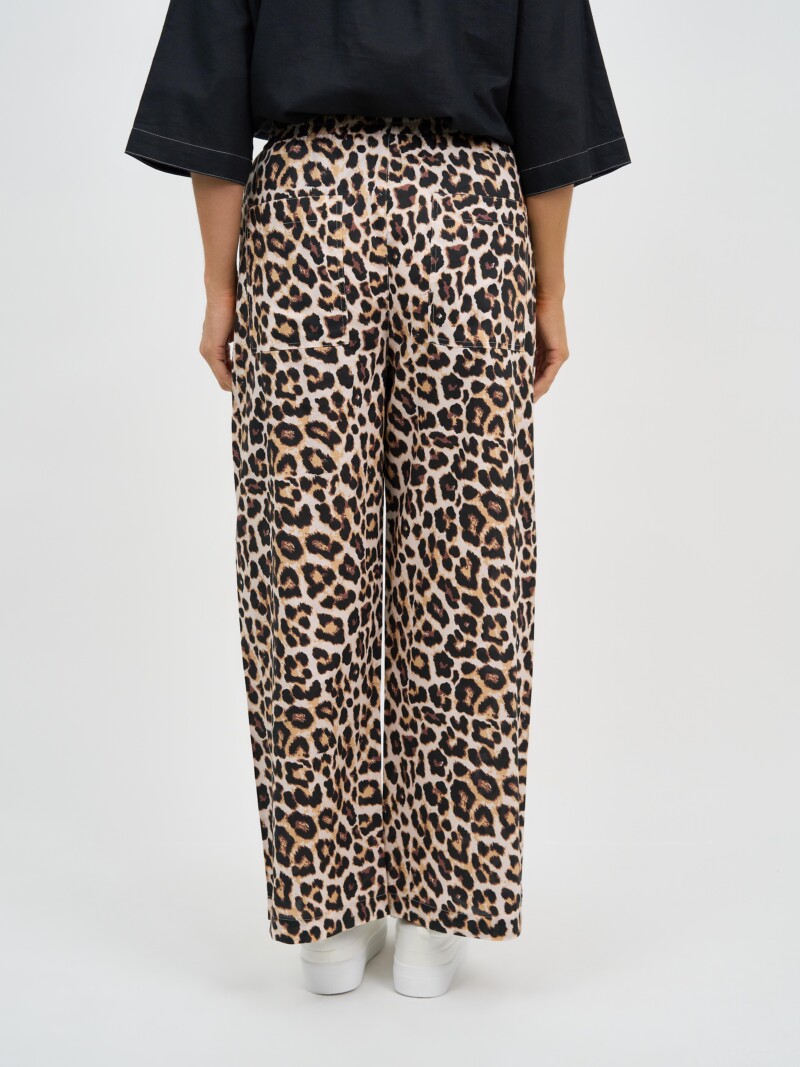 Pocket Detail Cotton Pant Natural Liberty Rose
