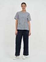 Stitch Detail Cotton Pant