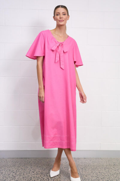 Liana Flute Sleeve Dress Pink Liberty Rose