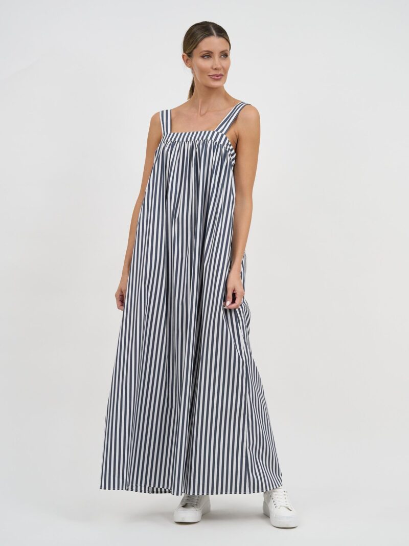 Bow Back Detail Sundress Slate Liberty Rose