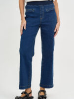 Maddy Wide Leg Jean Dark Denim Threadz