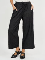 Drawstring Waist Denim Dark Denim Liberty Rose