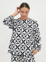 Linen Balloon Sleeve Top