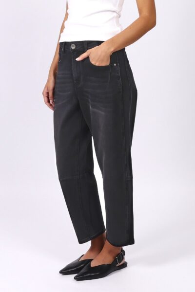 Toni Barrel-Leg Jeans Black Leoni