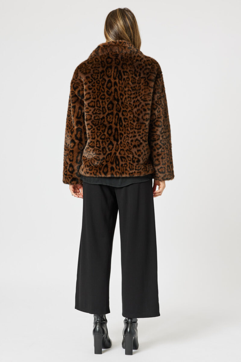 Faux Fur Jacket Chocolate Hammock & Vine