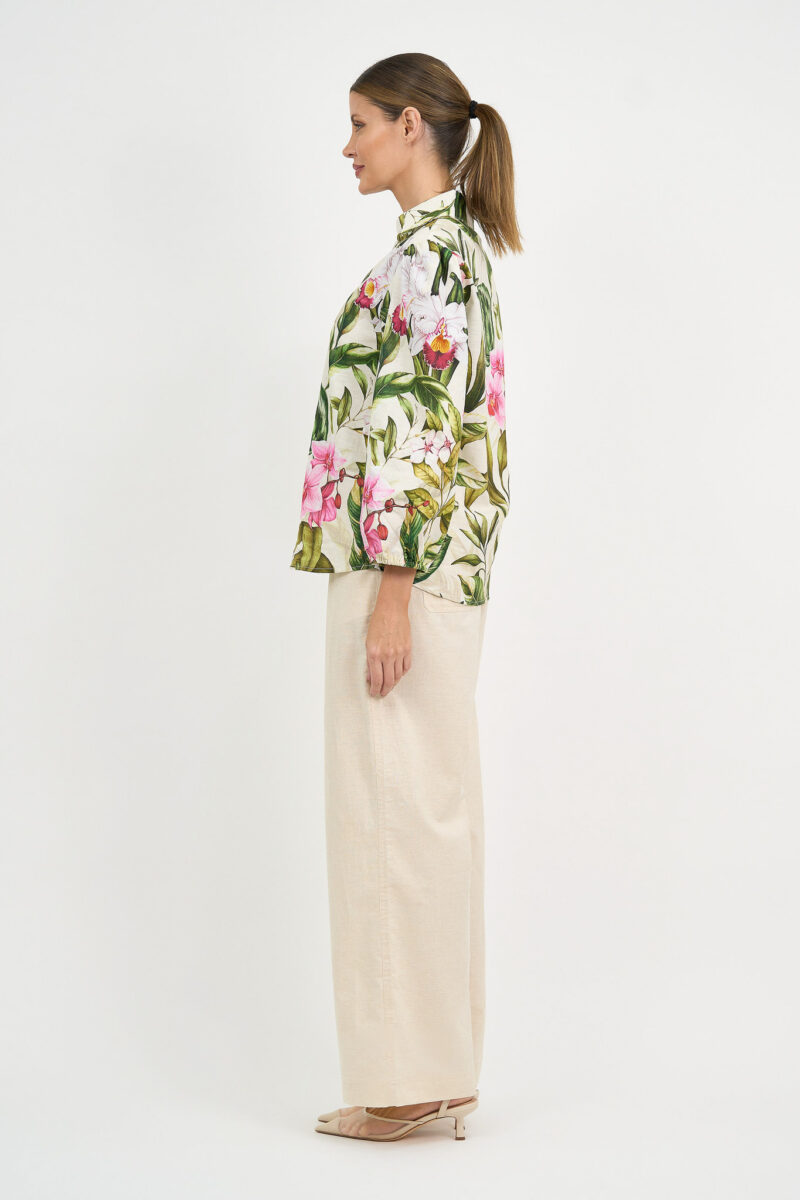 Button Detail Shirt Khaki Liberty Rose