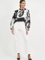 Cotton Frill Neck Top
