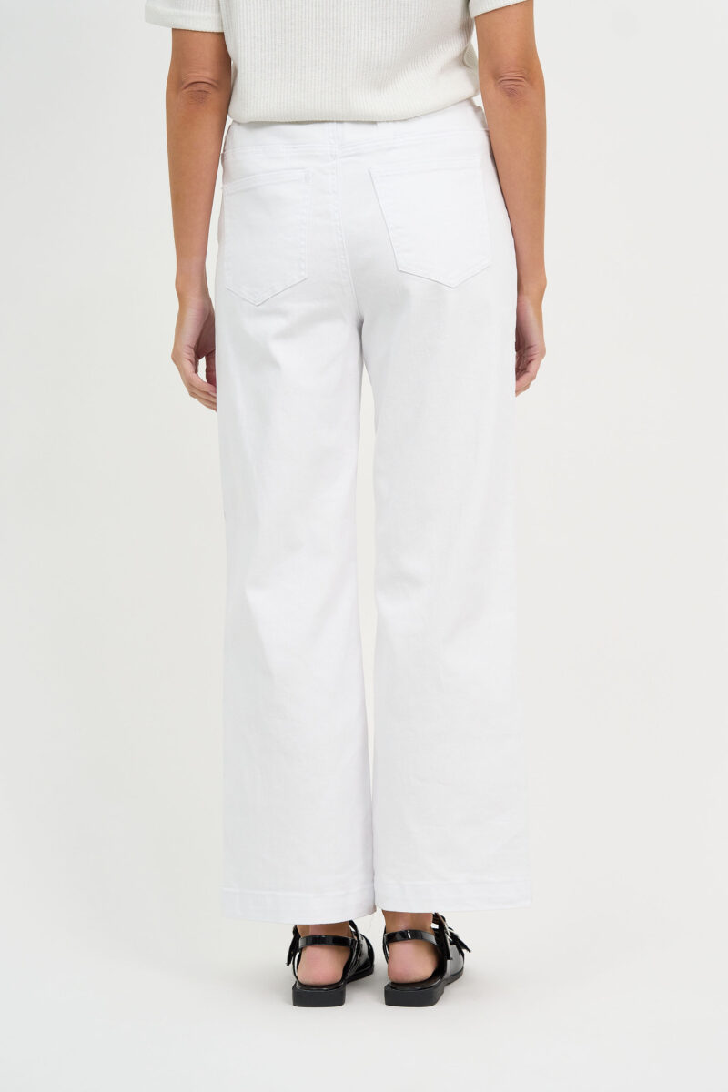 Maddy Wide Leg Jean White Threadz