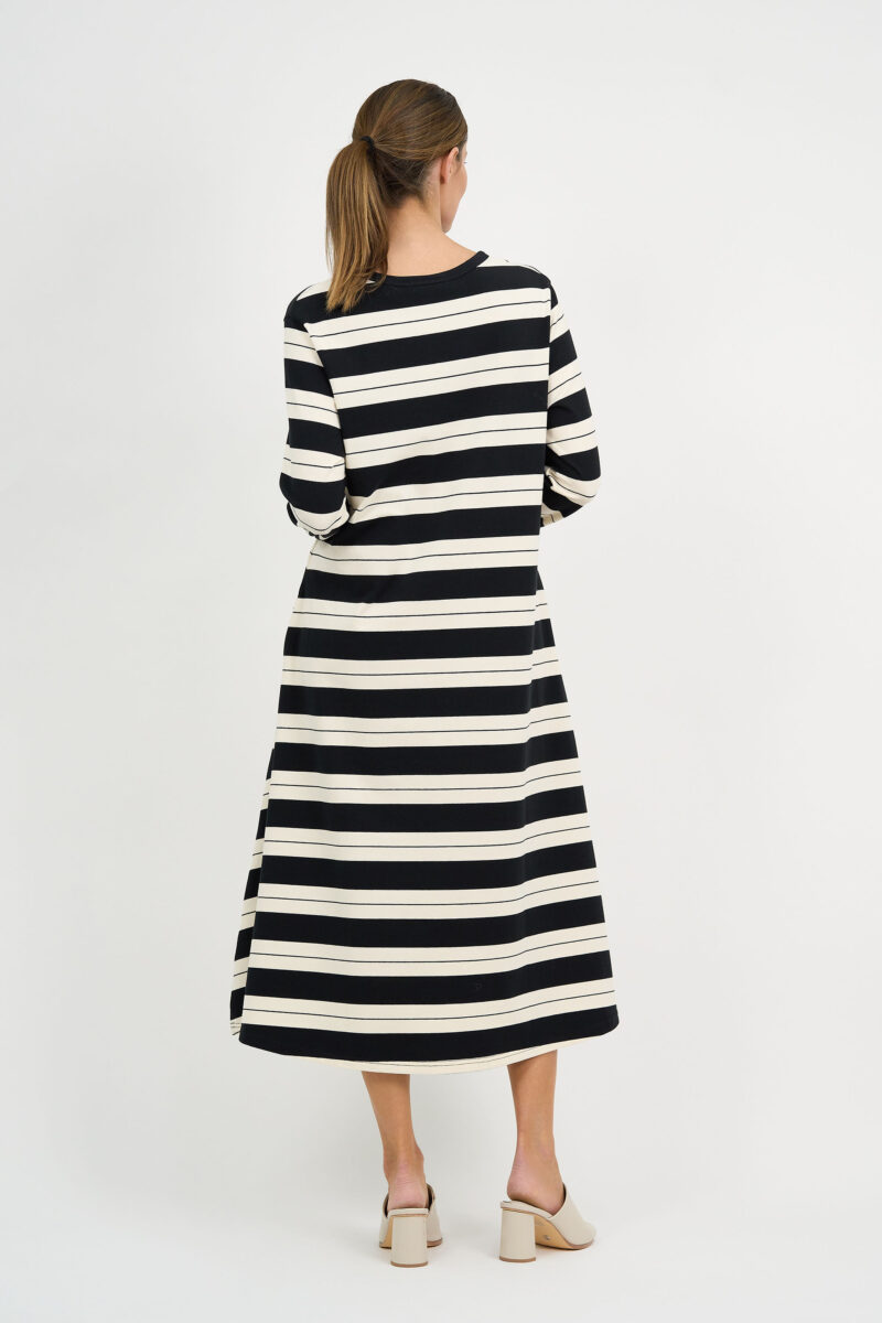Cotton Jersey Dress Black Liberty Rose