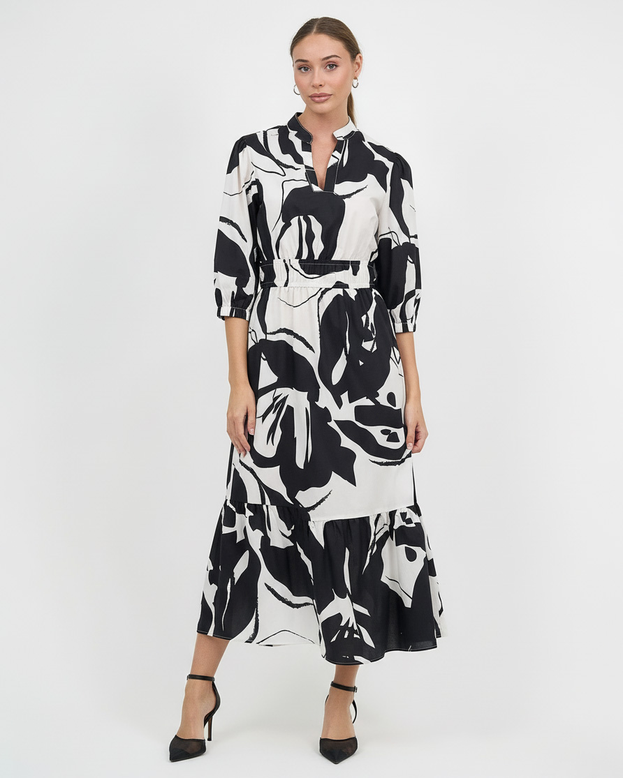 Waist Detail Dress Black Liberty Rose Waist Detail Dress Black Liberty Rose