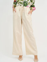 Linen Wide Leg Tie Pant