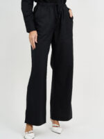 Linen Wide Leg Tie Pant