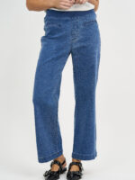 Maddy Wide Leg Jean Dark Denim Threadz