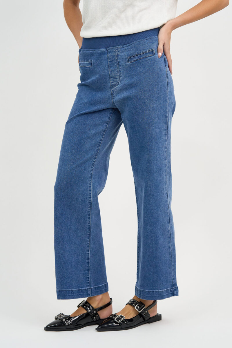 Maddy Wide Leg Jean Blue Threadz