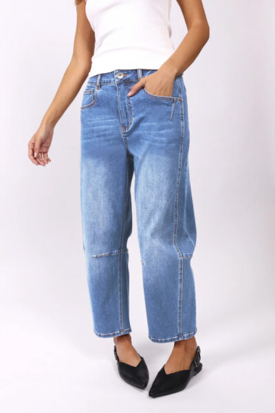 Toni Barrel-Leg Jeans Light Blue Leoni