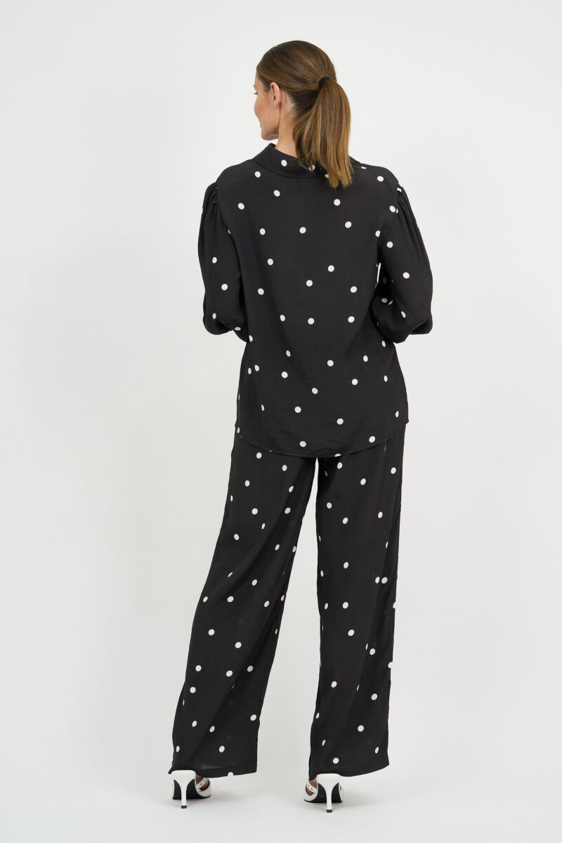 Viscose Relaxed Shirt Black Liberty Rose