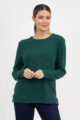 Metallic Ribbed Knit Top