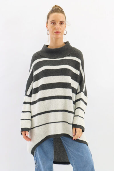 Roll Neck Relaxed Knit