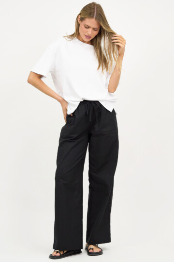 Cotton Jersey Relaxed Tee White Liberty Rose