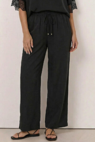 Cupro Relaxed Pant Black Liberty Rose
