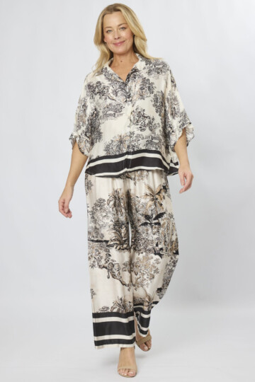 Viscose Shirt Black La Strada