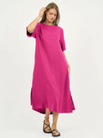 Cupro Relaxed Dress Black Liberty Rose