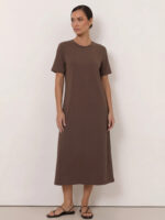 Cotton Jersey Stripe Dress Rose Liberty Rose