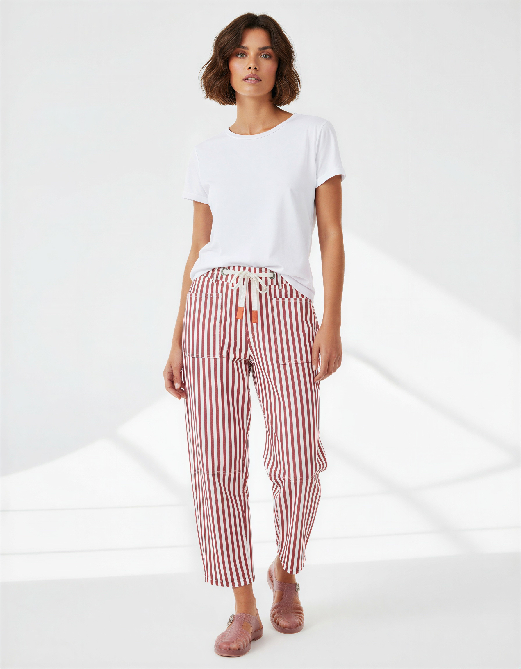 Carter Barrel Jean Stripe Rust Monaco Jeans Carter Barrel Jean Stripe Rust Monaco Jeans