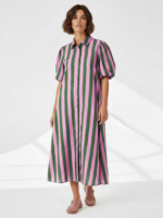 Maxi Cotton Shirt Dress Navy Liberty Rose Maxi Cotton Shirt Dress Navy Liberty Rose