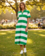 Polo Cotton Jersey Stripe Dress