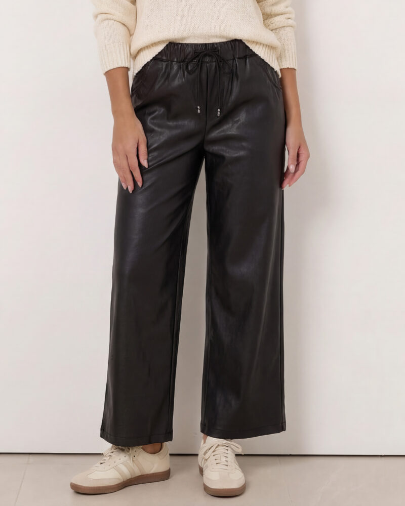 Wet Look Wide Pant