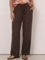 Cupro Relaxed Pant Black Liberty Rose