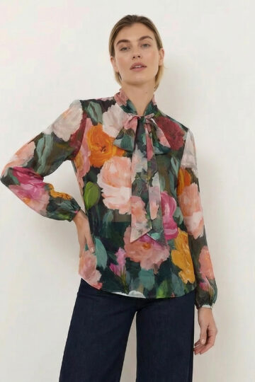 Relaxed Tie Top Emerald Liberty Rose