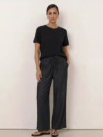 Stitch Denim Wide Pant Espresso Liberty Rose