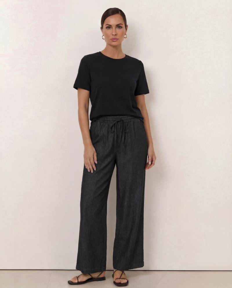 Stitch Denim Wide Pant