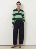 Streamline Barrel Jean Washed Denim Liberty Rose