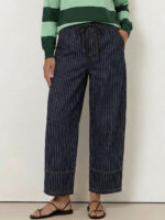 Streamline Barrel Jean Washed Denim Liberty Rose