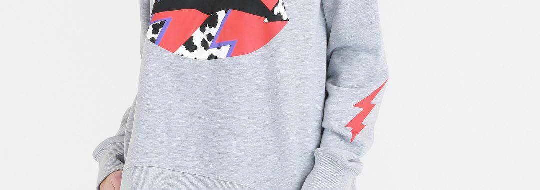 Lips Jumper Grey 3rd Story Clothing