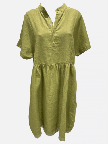 Linen Dress Green Worthier
